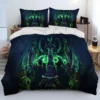 World of Warcraft WOW Game Gamer Comforter Bedding Set Duvet Cover Bed Set Quilt Cover Pillowcase 9 - World of Warcraft Merch