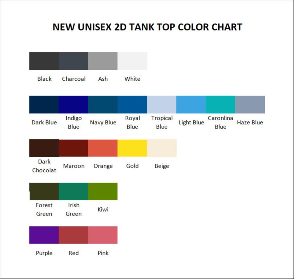 tank top color chart 1 - World of Warcraft Merch