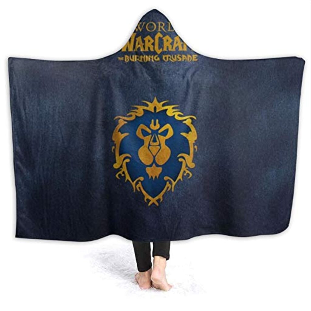 world of warcraft hooed blankets wow alliance wearable blanket hoodie 1 - World of Warcraft Merch