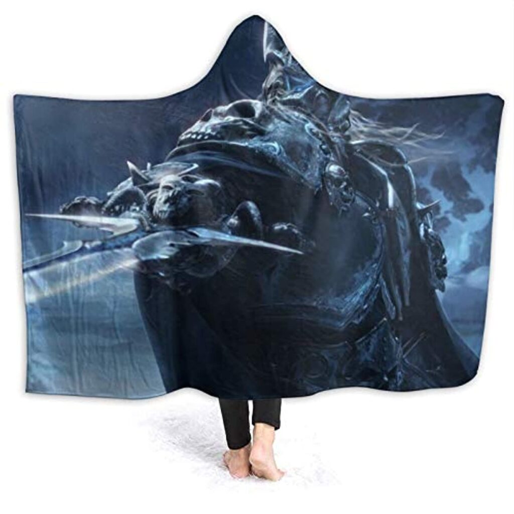 world of warcraft hooed blankets wow lich king wearable blanket hoodie 7 - World of Warcraft Merch